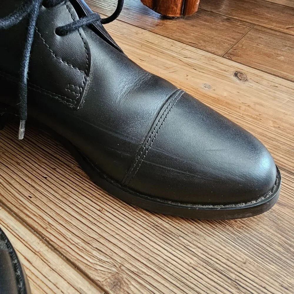 Cavalier‎ Amazonas Black Leather Equestrian Riding Boots Lace-Up Womens 6.5